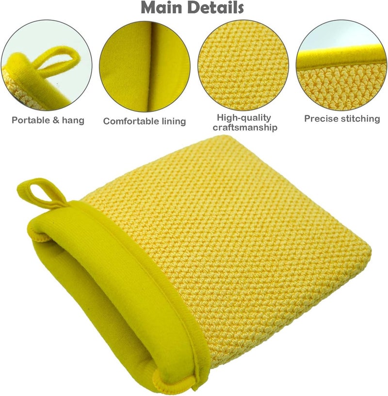 Gihunk Auto Detailing Clay Mitt 1 Pack 8.5x5.7 inches, Fine Grade Microfiber Clay Bar Wash Mitt, Clay Eraser Mitt for Car Detailing, Magic Clay Bar Mitt, Removes Debris from Your Paint, Glass, Wheels - Image 3